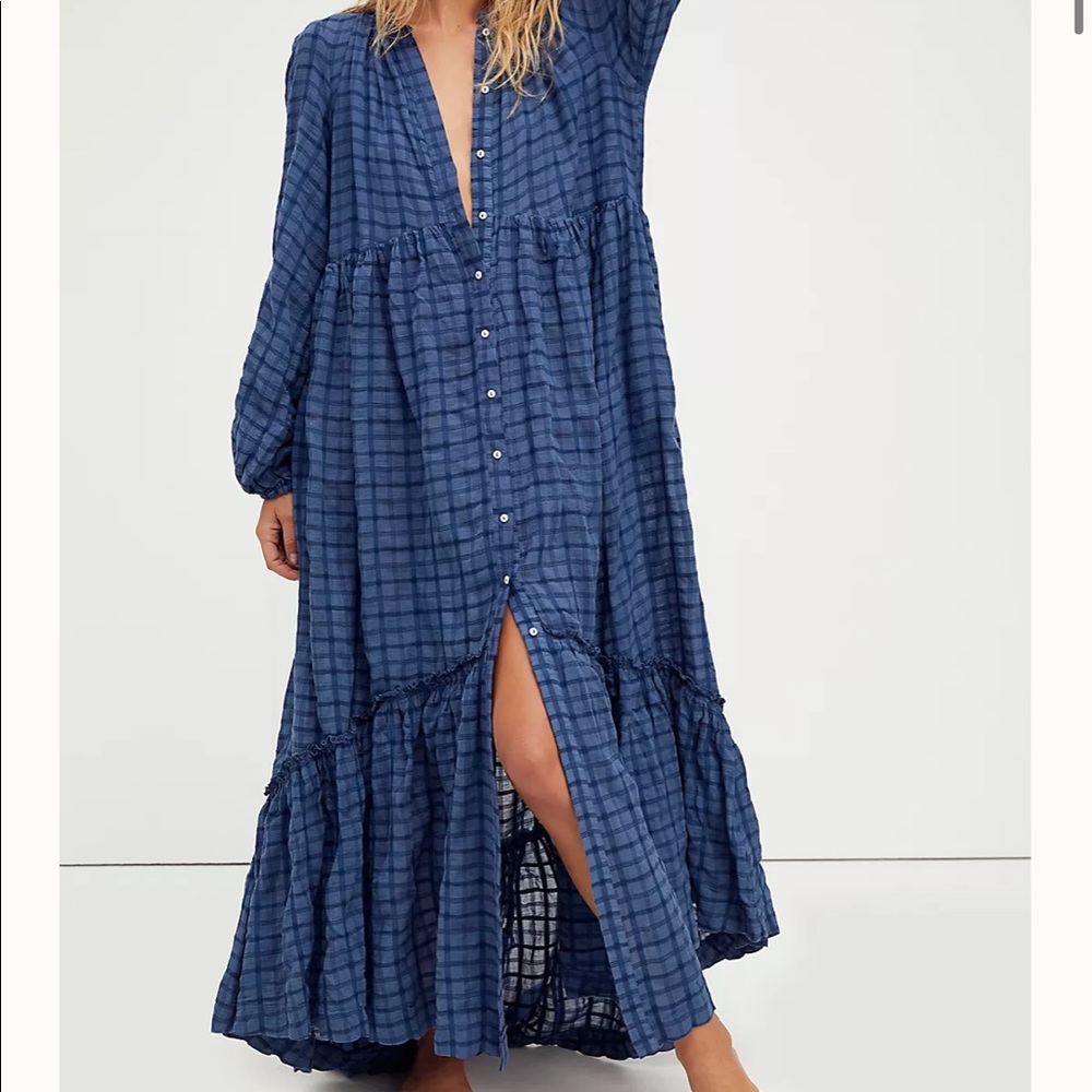 NWT Free people blue edie dress- size XS